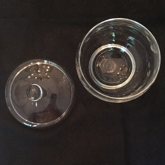Etched Glass Covered Candy Bowl - Picture 3 of 5